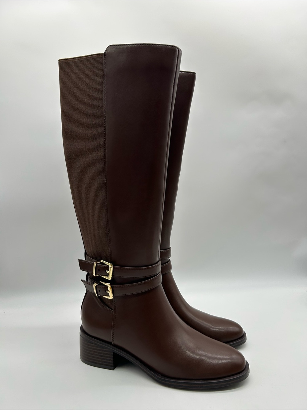 Unisa Waylee-J Brown Knee High Riding Boots Side Zipper Women’s Size 6.5M NWB - Picture 4 of 12